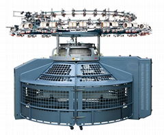 Interlock (double knit) Open Width Knitting Machine 