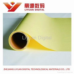 LAM-100MZ(yellow paper with green lines), Cold Lamination PVC Film,picture prote