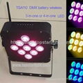 2013 Battery  led  par  lights  disco