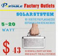 5W mobile home solar system for home lighting and device charge 5