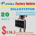 multifunction Portable Solar System with 150W output for home/hiking/camping/tra 2