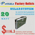 multifunction Portable Solar System with 150W output for home/hiking/camping/tra 4