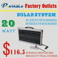 multifunction Portable Solar System with 150W output for home/hiking/camping/tra 5