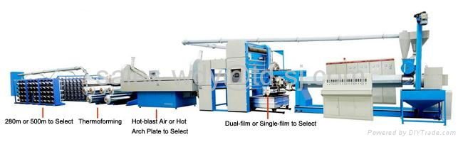 Model SJ150/1200-200 High-Speed Extrusion and Stretching Machine 