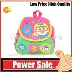 OEM--pink small nylon Pororo cartoon backpack for kids