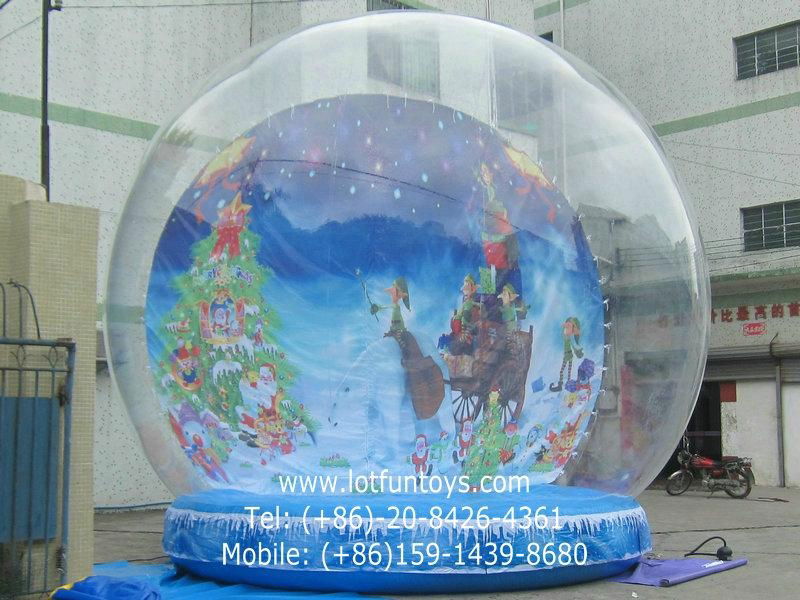 Giant Inflatable Human Snow Globe for Christmas Holiday 2