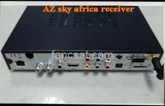 Azsky G6 DVB-S2 HD mpeg4 receiver + GPRS dongle Combo for Africa 3