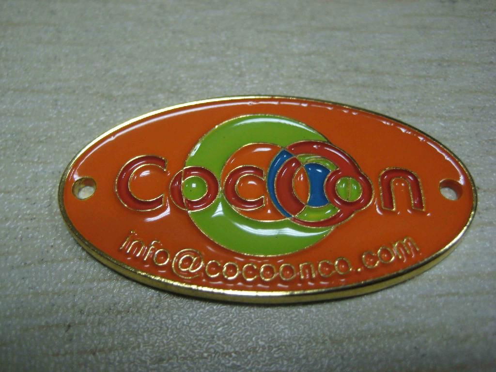 OEM Zinc alloy nameplate 4