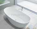 Delicacy Free Standing Solid Surface Acrylic Bathtubs PB1069  2