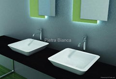 Radient Solid Surface Artificial Stone Basins PB2058 