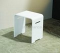Delicacy Bathroom Solid Surface Stool