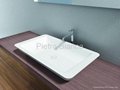 Delicacy Solid Surface Bathroom Sink PB2060 1