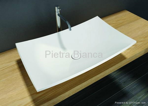Solid Surface Bathroom Basins PB2008 2