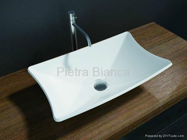Solid Surface Bathroom Basins PB2008 3