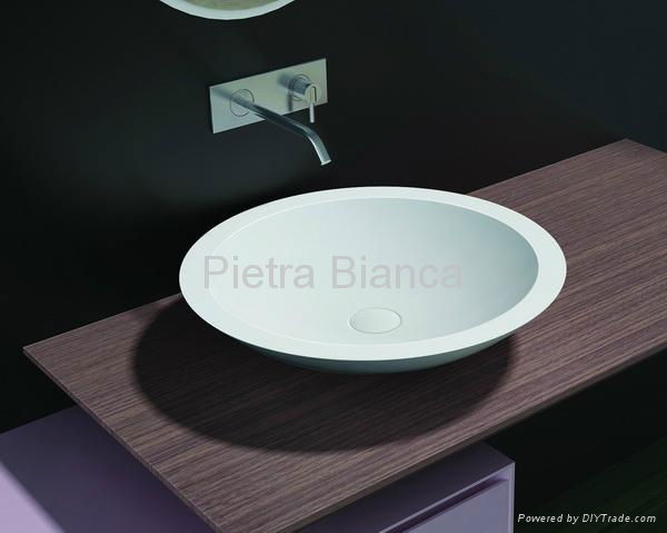 Solid Surface Bathroom Basins PB2008 4