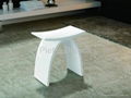 Wondrous Solid Surface Bathroom Stool