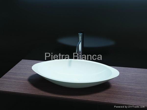 Radient Solid Surface Artificial Stone Basins PB2058  4