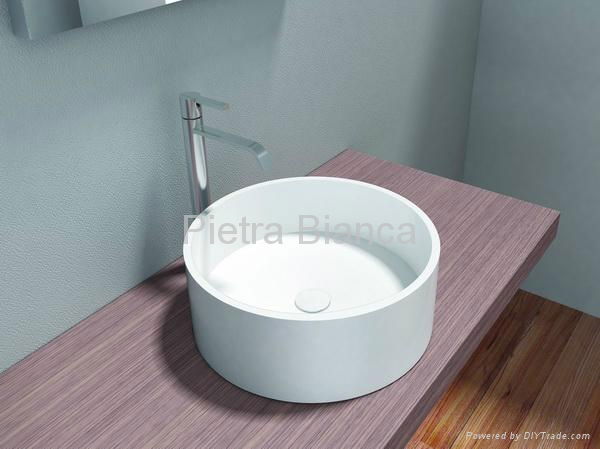 Radient Solid Surface Artificial Stone Basins PB2058  5