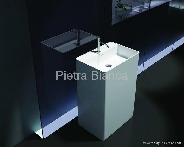 Free Standing Solid Surface Basin PB2198 4