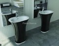Free Standing Solid Surface Acrylic Wash Basin PB2021  4