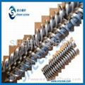 Conical twin screw barrel/conical twin