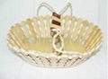 Bamboo folding fruit basket;woven bamboo fruit basket