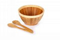 Bamboo salad bowl