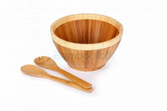 Bamboo salad bowl