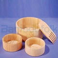 Bamboo salad bowl 2