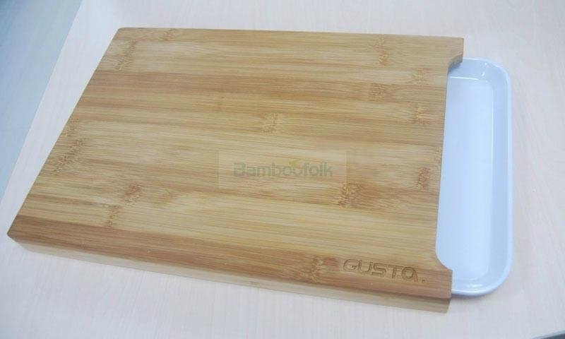 Bamboo with drawers cutting board 3