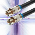 coaxial cable with F plugs gold plated 1