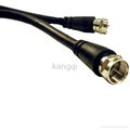 F connector to coaxial cable 1