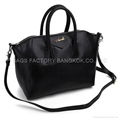 Genuine leather Lady hobos bag Black