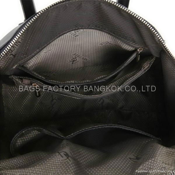 Genuine leather Lady hobos bag Black bags factory bangkok  5