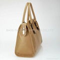 Genuine Leather handbag Apricot 2