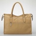 Genuine Leather handbag Apricot 3