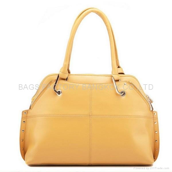 Wholesale handbag Genuine leather women shoulder bag Beige 3