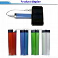 Hot Sale Item 2600mah Lipstick Pattern Fashionable Power Bank for Smart Phone 3