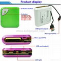 Popular style portable power bank with big capacity 5600mh 2