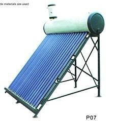 pressured solar heater with Copper coil