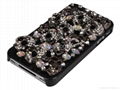 New arrival iPhone4 4s artificial skull diamond cover I4D00A 2