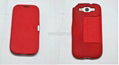 Red PU leather case for samsung Galaxy S3 SAM-PB05 4