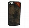 PU/genuine leather phone case/cover for iphone 5