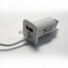 For iphone 5 car charger with blister package and cable