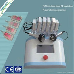 650nm diode laser rf cavitation slimming equipment