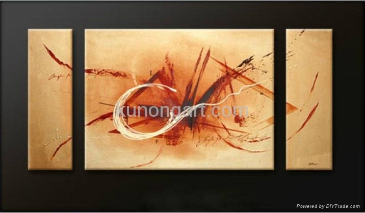 Canvas Arts Abstract Group Oil Paintings with Stretched Frame