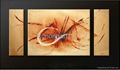 Canvas Arts Abstract Group Oil Paintings with Stretched Frame 1