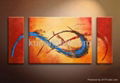 Canvas Arts Abstract Group Oil Paintings with Stretched Frame 3