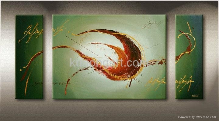 Canvas Arts Abstract Group Oil Paintings with Stretched Frame 5