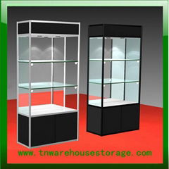 aluminium glass display showcase